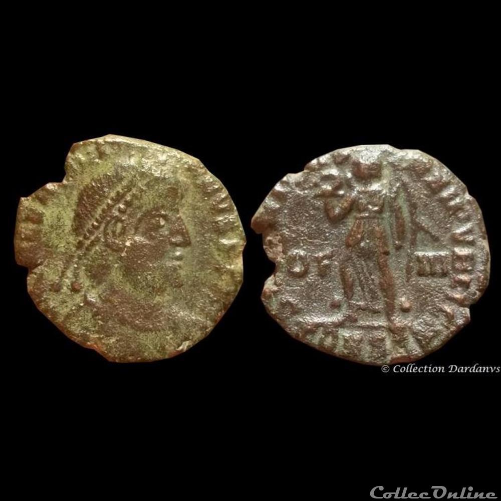 CONST - OF/ III dans le champ - Nummus monnaie antique romaine const of iii dans le champ nummus
