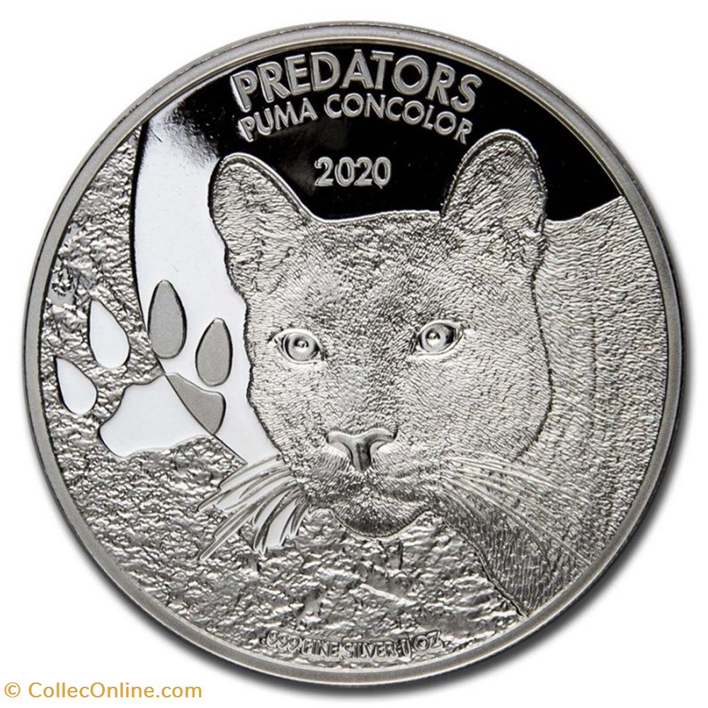 2020 PREDATORS : PUMA CONCOLOR monnaie 2020 predators puma concolor