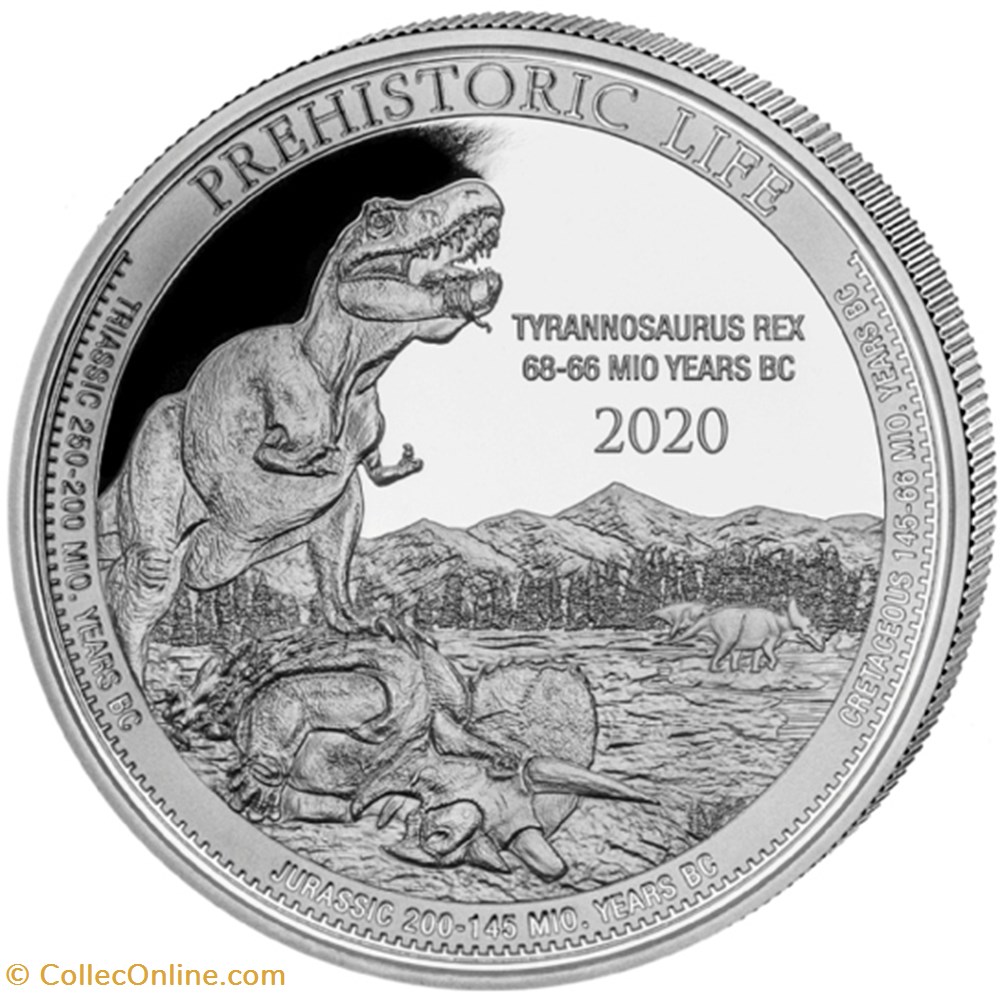 2020 PREHISTORIC LIFE : TYRANNOSAURUS REX monnaie 2020 prehistoric life tyrannosaurus rex