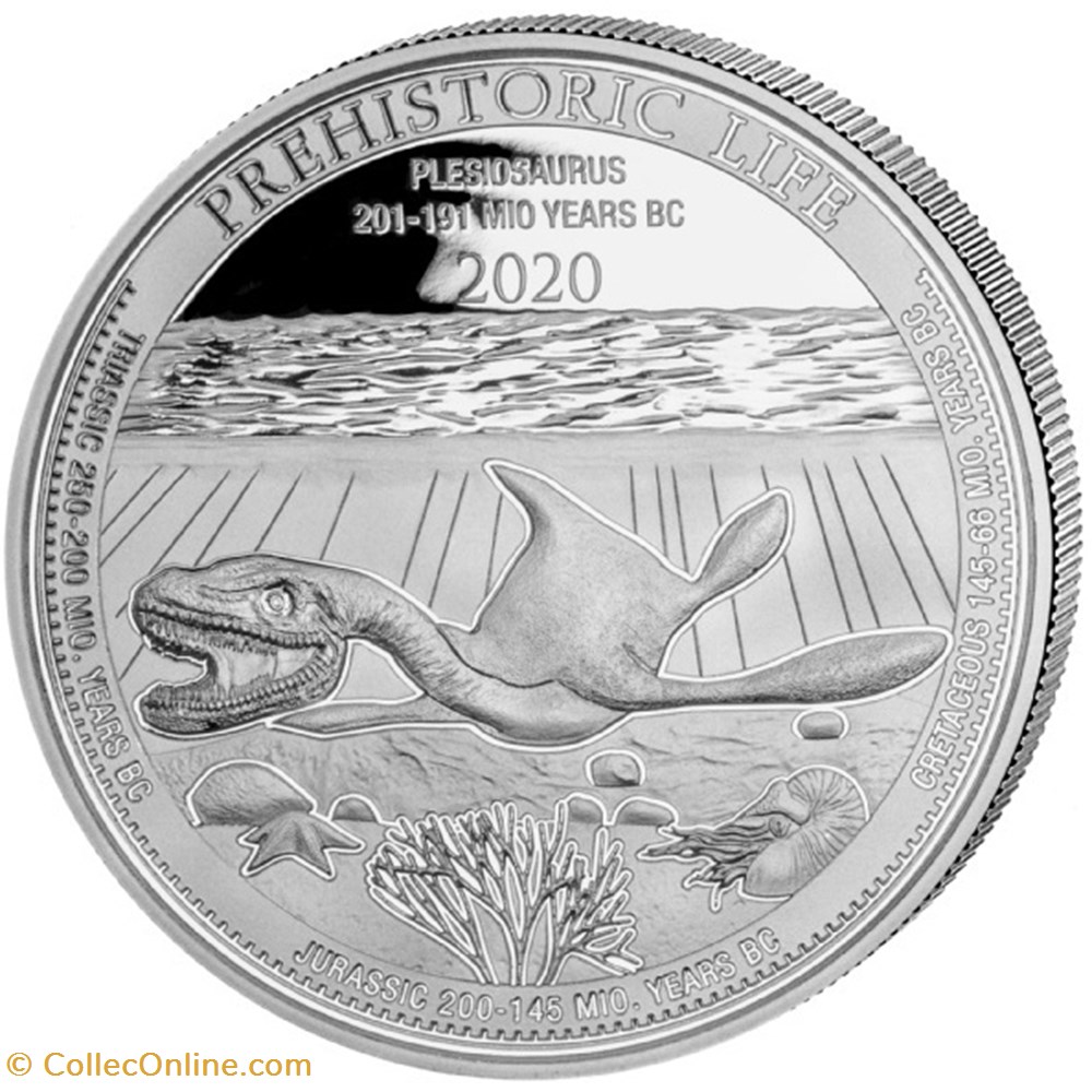 2020 PREHISTORIC LIFE : PLESIOSAURUS monnaie 2020 prehistoric life plesiosaurus