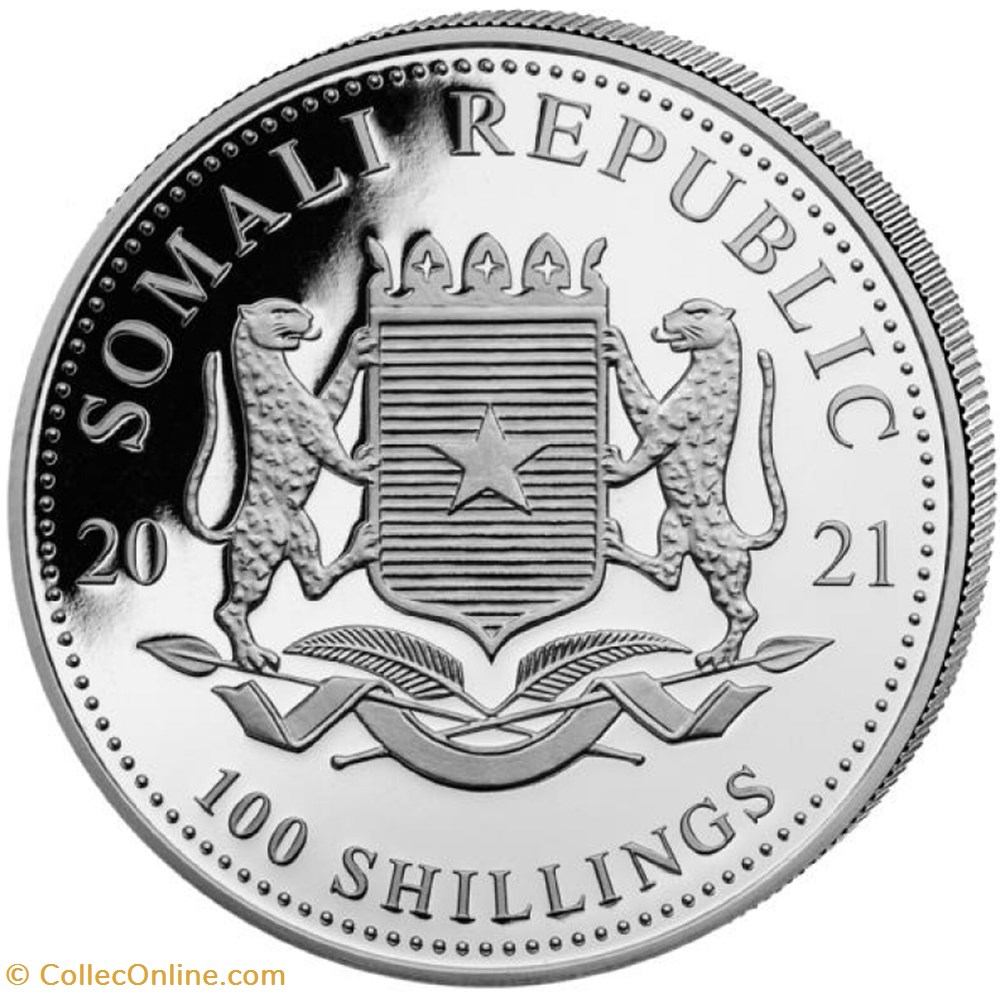 monnaie 2021 african widlife elephant