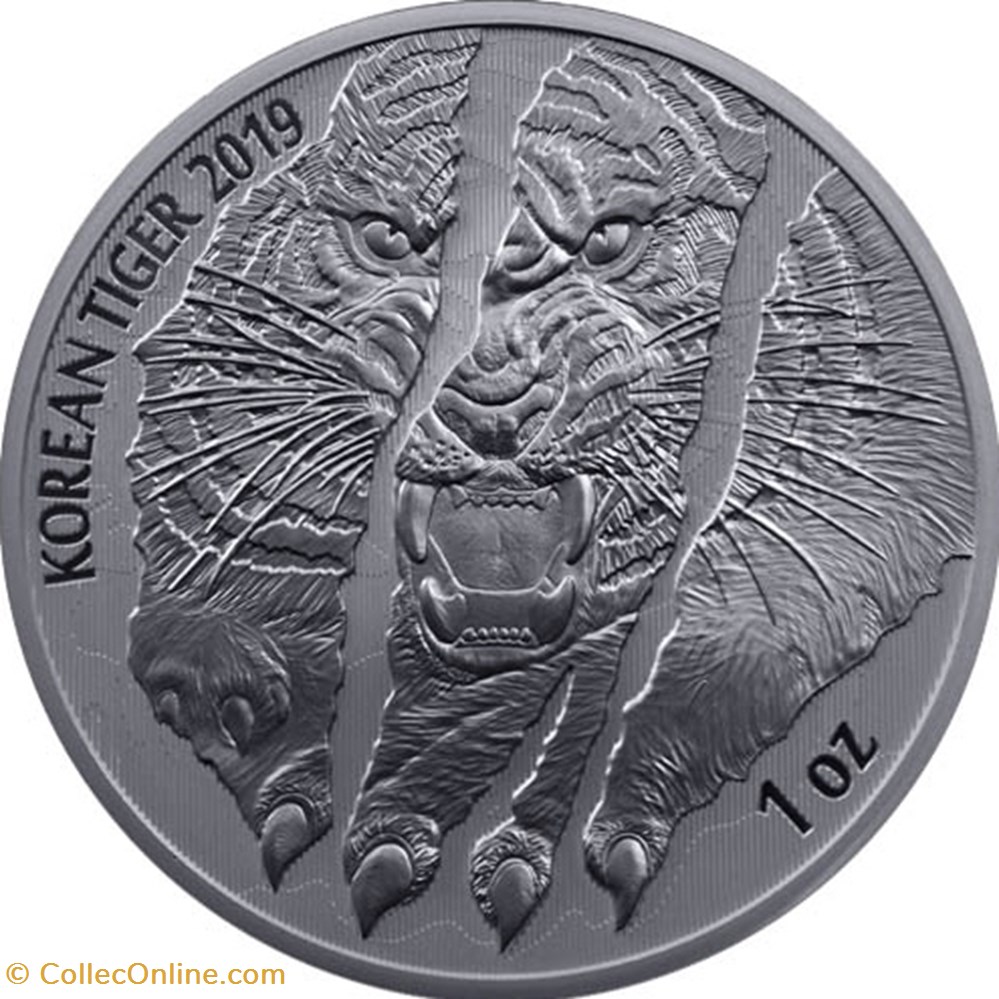 monnaie 2019 korean tiger