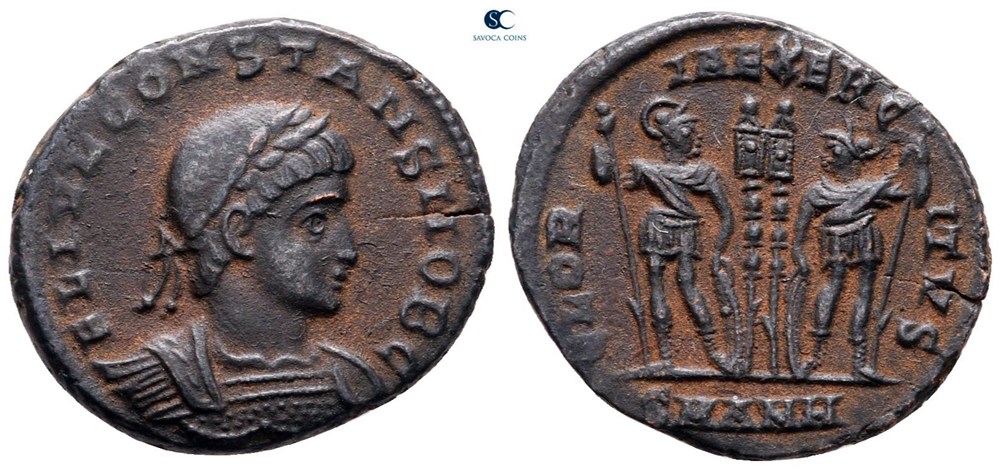 RCV 18358 Constans as Caesar 333-37 AD AE3 Centenionalis, Antioch coins ancient to romans imperial and republican rcv 18358 constans as caesar 333 37 ad ae3 centenionalis antioch