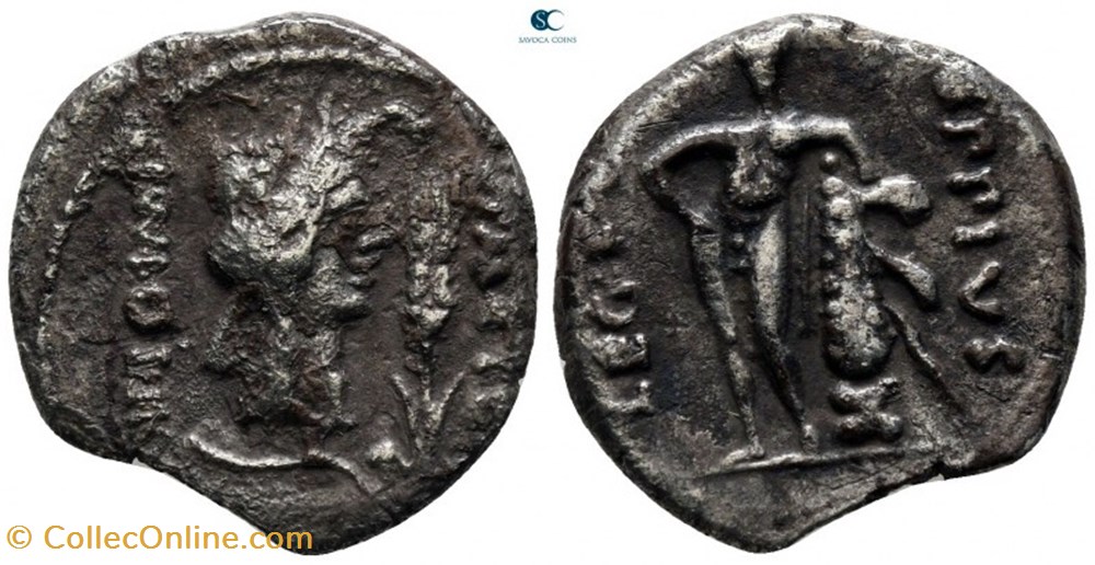 RRC 461/1 Q. Caecilius Metellus Pius Scipio and Eppius, AR Denarius 47-46 BC. coins ancient to romans imperial republican rrc 461 1 q caecilius metellus pius scipio and eppius ar denarius 47 46 bc