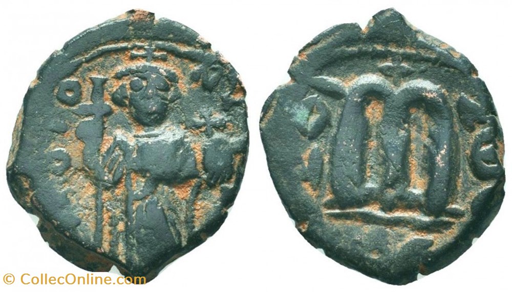 Arab - Byzantine Fals, circa AH 19-39 / AD 641-660 coins islamic to arab byzantine fals circa ah 19 39 ad 641 660