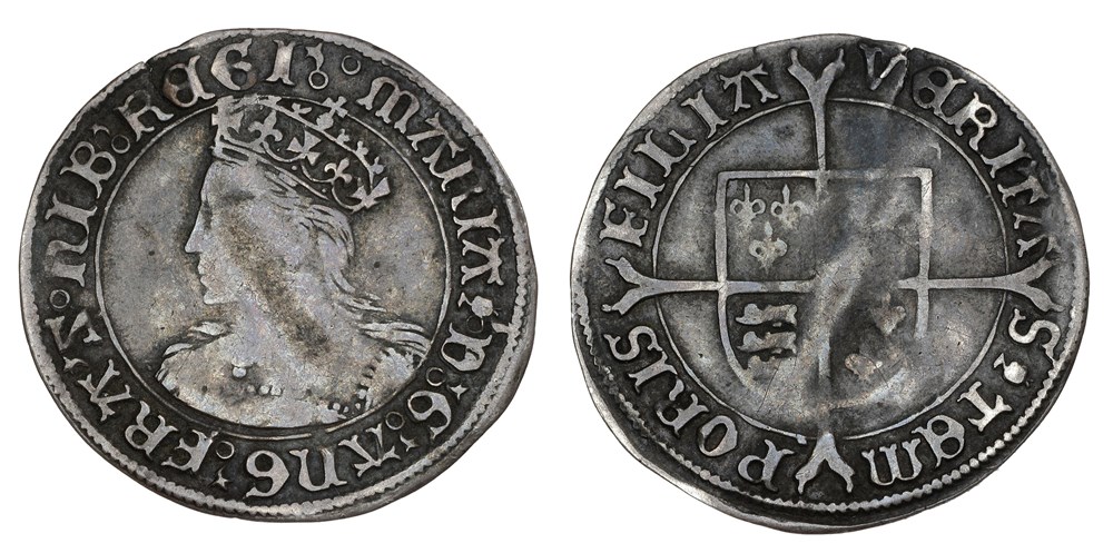 coins european medieval to kingdom of england 1553 1554 mary ar groat