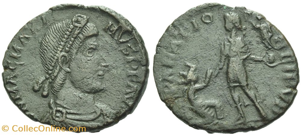 RCV 20648/9 - Magnus Maximus AE Maiorina coins ancient to romans imperial and republican rcv 20648 9 magnus maximus ae maiorina