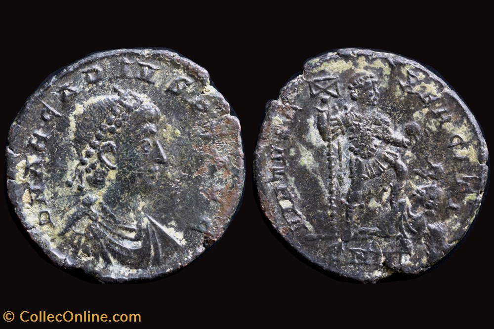 coins ancient to romans imperial and republican rcv 20800 arcadius a d 383 408 ae maiorina