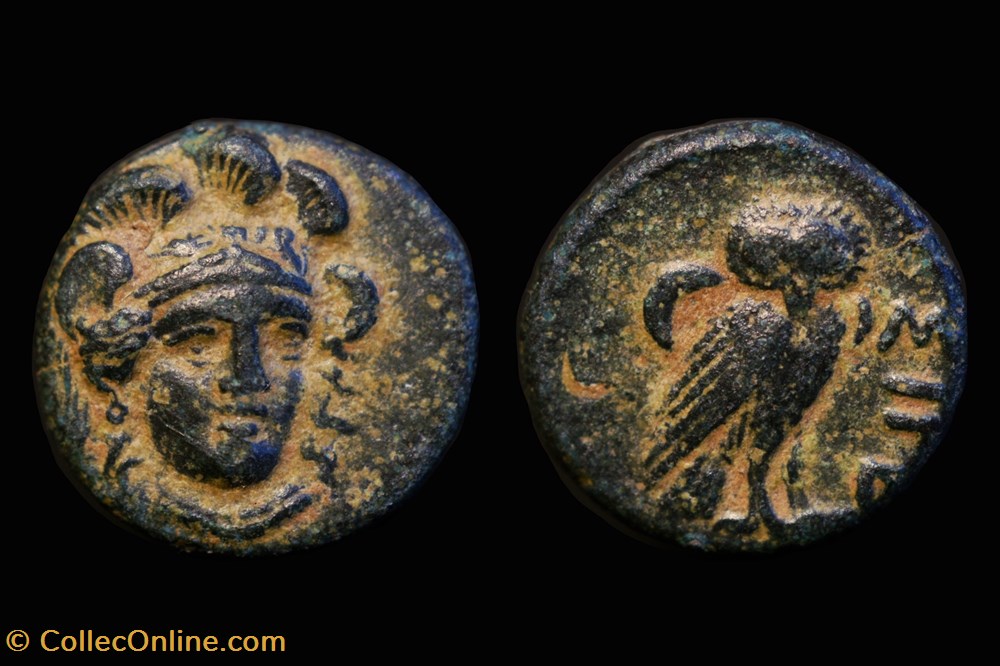 GCV 4144 Troas, Sigeion. AE12, 4th-3rd centuries BC. coins ancient to greek gcv 4144 troas sigeion ae12 4th 3rd centuries bc