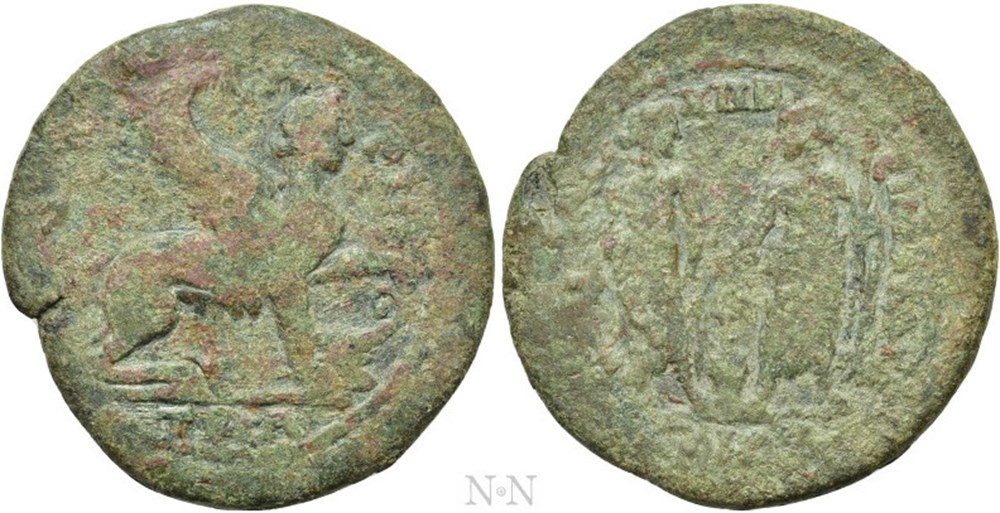 RPC IV.2/988 Ionia, Chios. Pseudo-autonomous (Circa 138-192 AD). AE33. coins ancient romans provincial rpc iv 2 988 ionia chios pseudo autonomous circa 138 192 ad ae33
