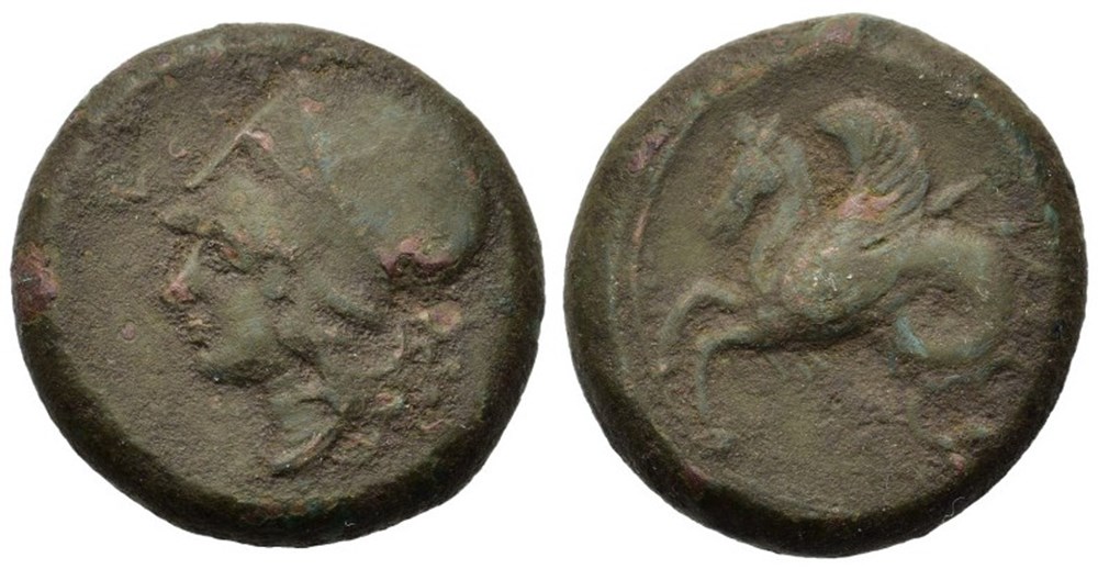 GCV 1193 - Sicily. Syracuse. Dionysios I 405-367 BC. AE 17 Litra coins ancient to greek gcv 1193 sicily syracuse dionysios i 405 367 bc ae 17 litra