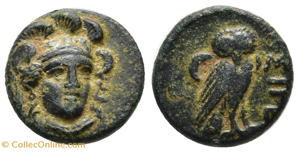 GCV 4144 Troas, Sigeion. AE12, 4th-3rd centuries BC. coins ancient to greek gcv 4144 troas sigeion ae12 4th 3rd centuries bc