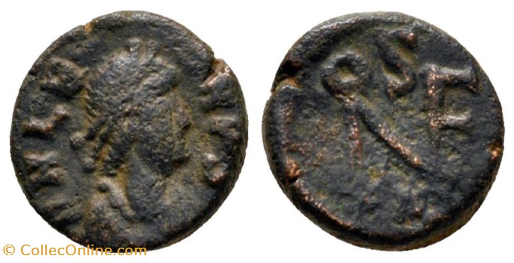 coin ancient b to roman republicain imperial rcv 21443 leo i ad 457 474 ae half centenionalis
