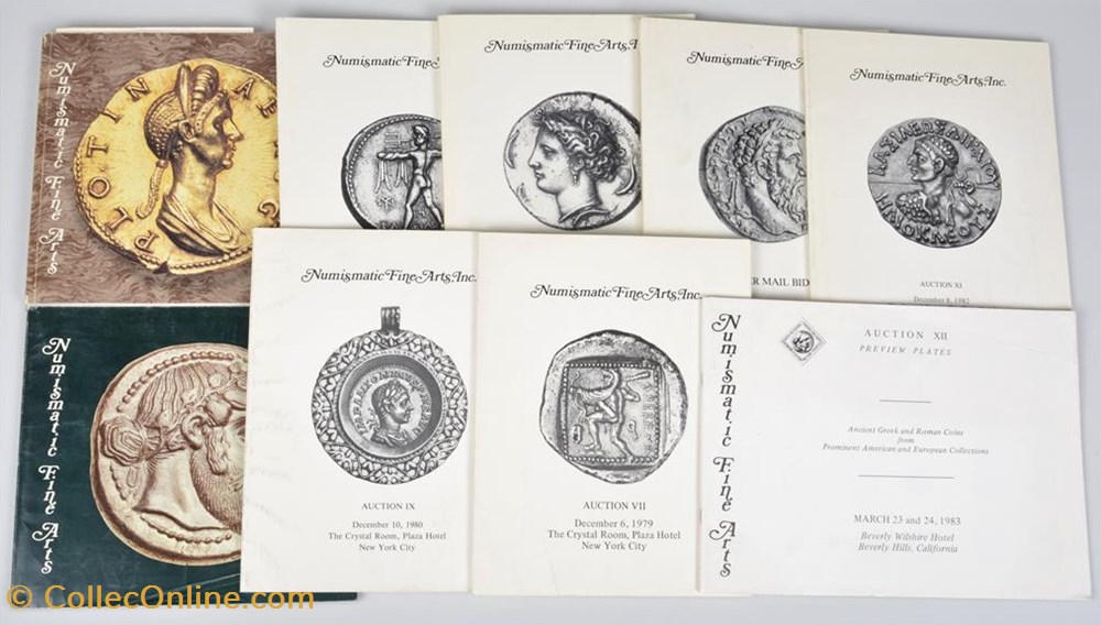 coins books numismatic fine arts catalogs