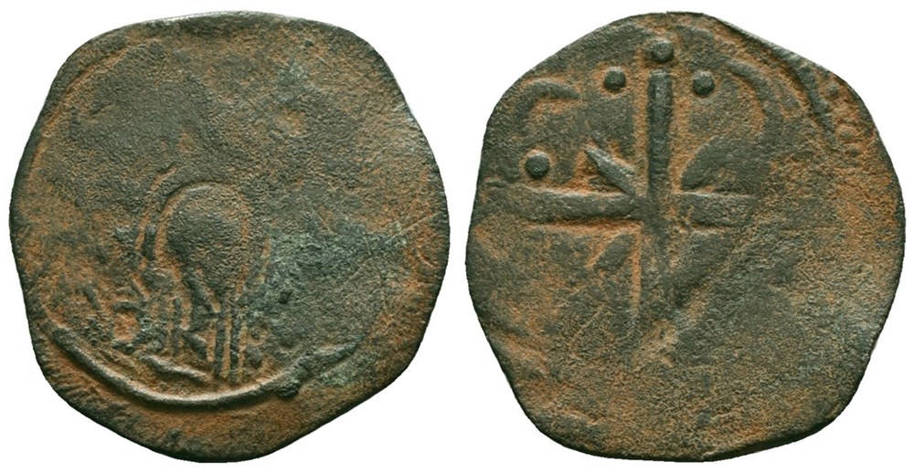 coins european medieval to latin states of the east crusaders ae follis