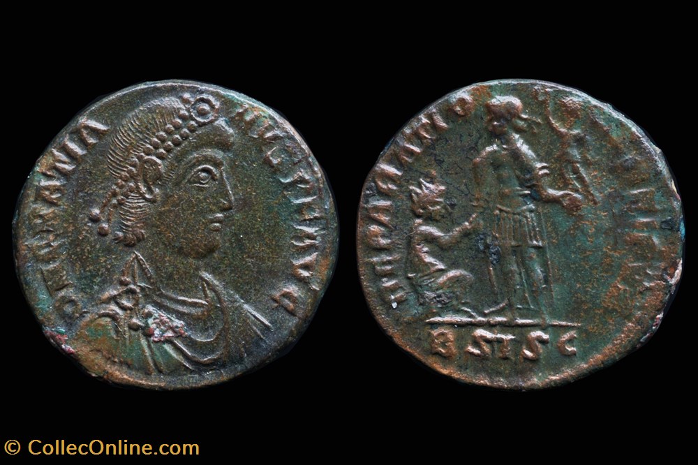 RCV 20008 Gratian Maiorina, Siscia coins ancient to romans imperial and republican rcv 20008 gratian maiorina siscia