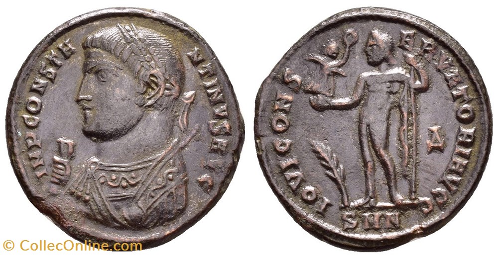 RCV 15966 Constantine I, BI Follis, Nicomedia 317-18 AD. 1st officinae. coins ancient to romans imperial and republican rcv 15966 constantine i bi follis nicomedia 317 18 ad 1st officinae