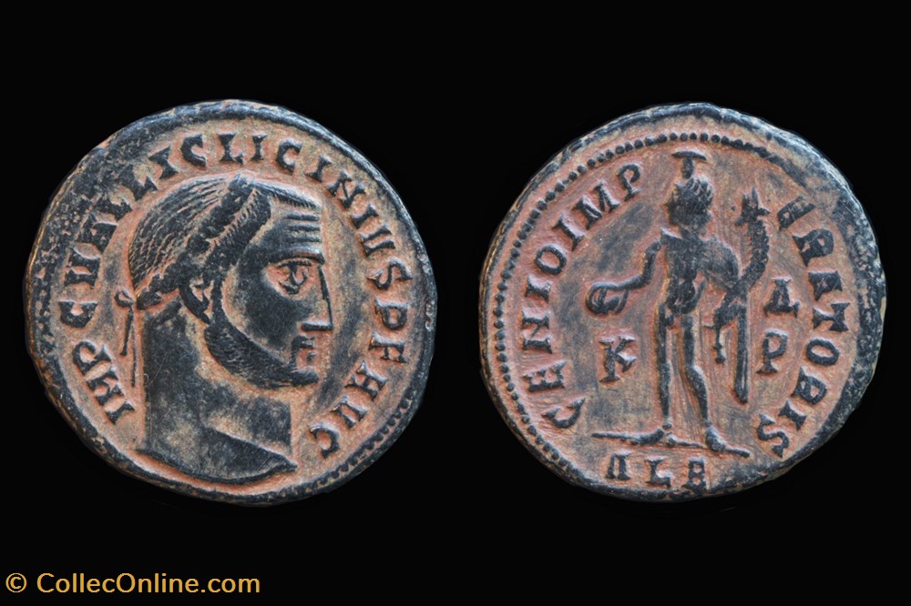 RCV 15179 Licinius follis, Alexandria 308-10 AD coins ancient b to roman republican imperial rcv 15179 licinius follis alexandria 308 10 ad