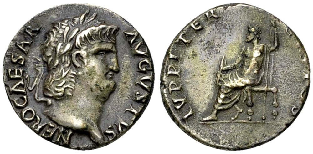 RCV 1943 - Nero, 54-68 Denarius circa 64-66 AD coins ancient to romans imperial and republican rcv 1943 nero 54 68 denarius circa 64 66 ad