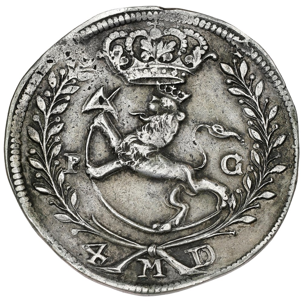 1683 Christian V, Krone. coins european medieval to norway 1683 christian v krone