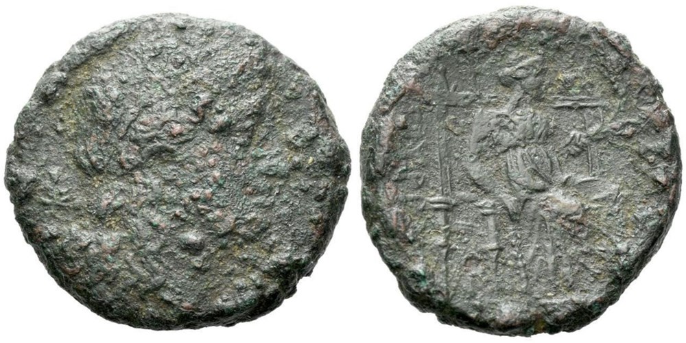GCV 1216. Sicily, Syracuse. AE 23 ca. 3rd century BC coins ancient to greek gcv 1216 sicily syracuse ae 23 ca 3rd century bc