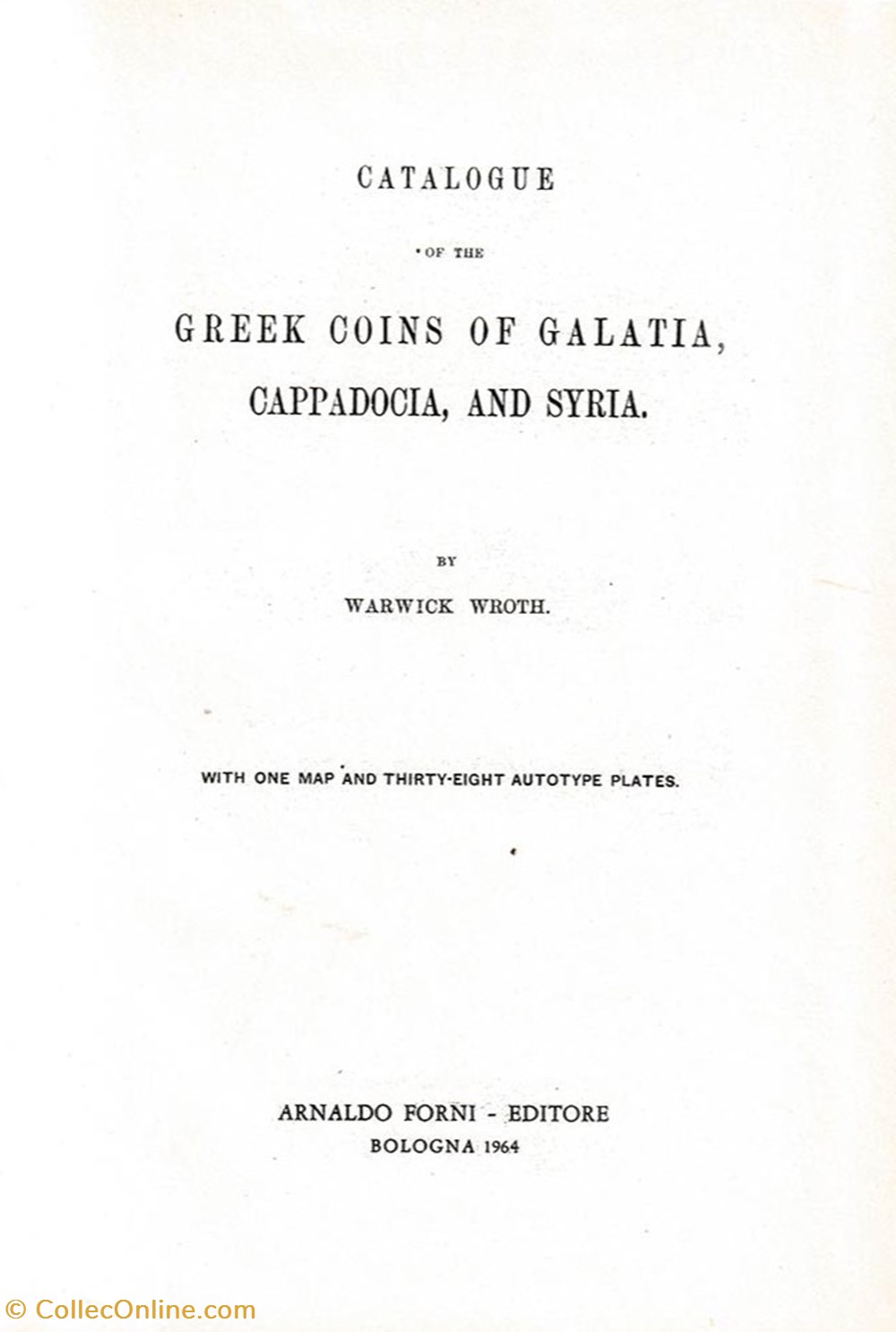 BMC Catalogue of Greek Coins - Galatia, Cappadocia and Syria books identifications bmc catalogue of greek coins galatia cappadocia and syria