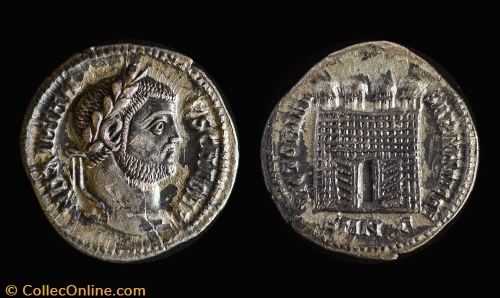 RCV 14259b Galerius, Caesar. AR Argenteus, Nicomedia 302 AD coins ancient to romans imperial and republican rcv 14259b galerius caesar ar argenteus nicomedia 302 ad