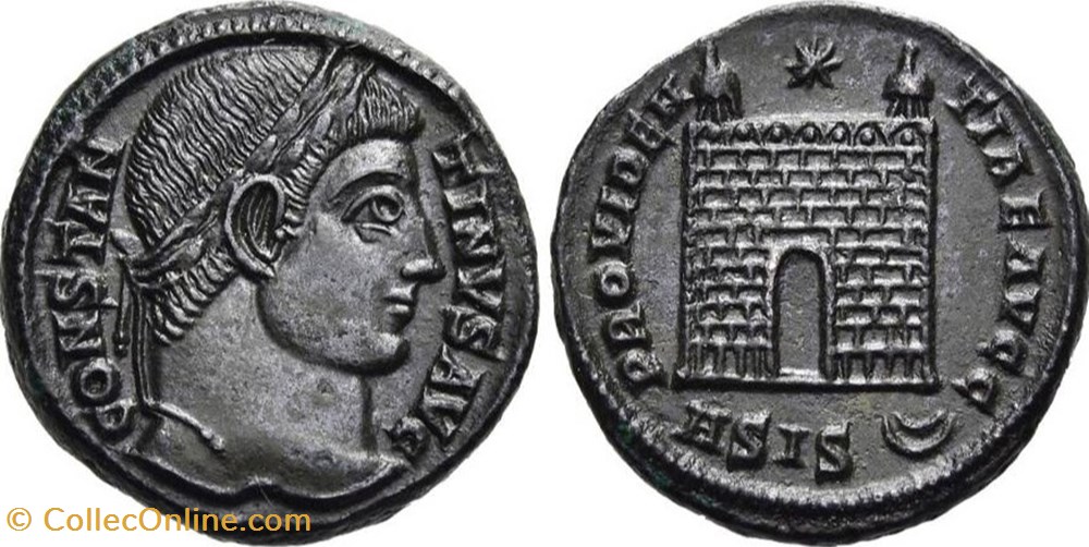 coins ancient to romans imperial and republican rcv 16253 constantine i bi centenionalis siscia 328 29 ad