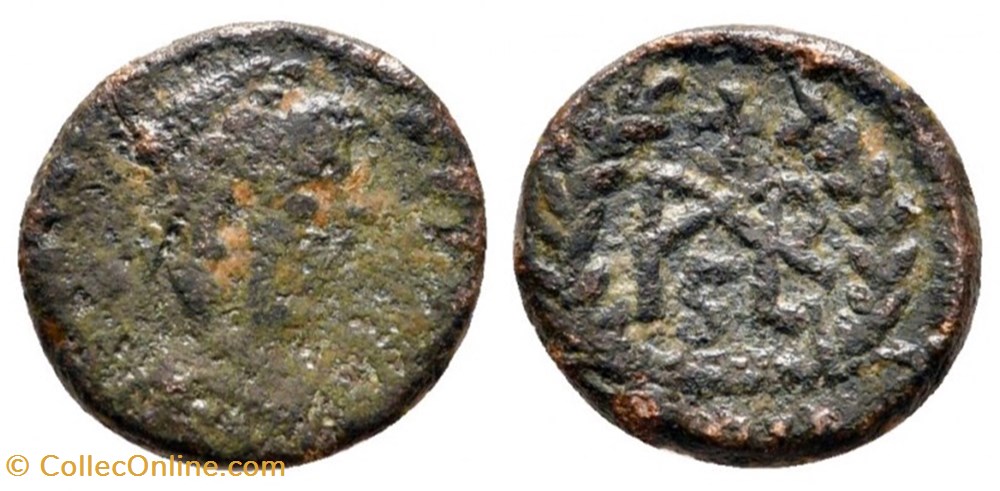 coin ancient b to roman republicain imperial rcv 21395 marcian ad 450 457 constantinople ae half centenionalis
