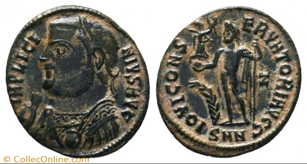 RCV 15236 Licinius I, 308-24 AD. BI follis,Nicomedia. AD 317-320 coins ancient to roman republican imperial rcv 15236 licinius i 308 24 ad bi follis nicomedia ad 317 320