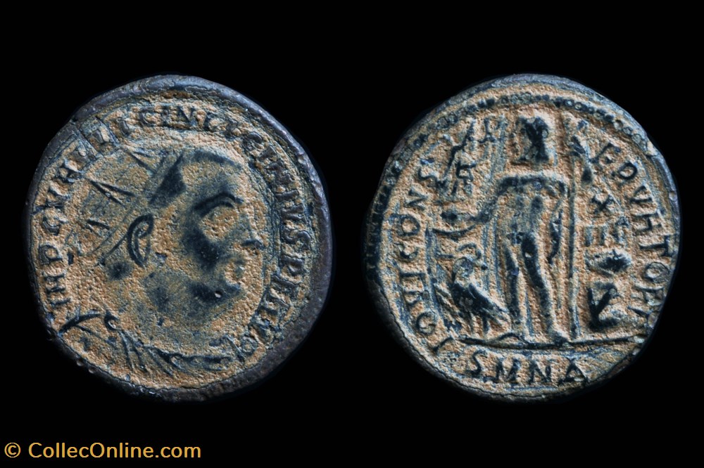RCV 15223 - Licinius. BI Follis, Nicomedia 318-24 AD. coins ancient to roman republican imperial rcv 15223 licinius bi follis nicomedia 318 24 ad