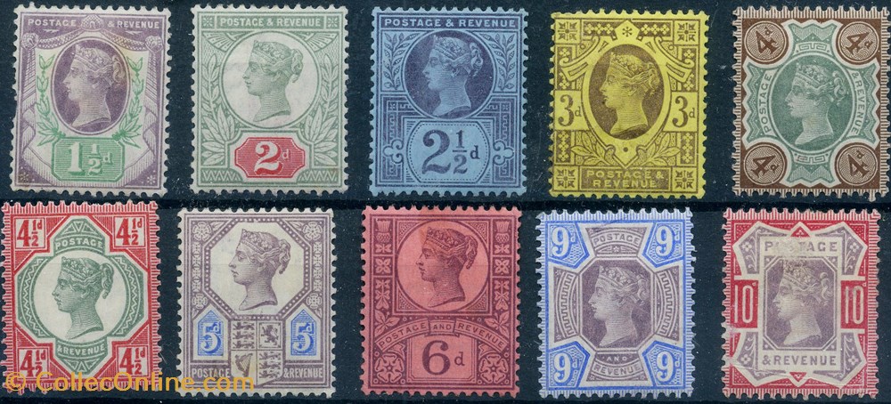 stamps europe united kingdom sg 198 210 mint set