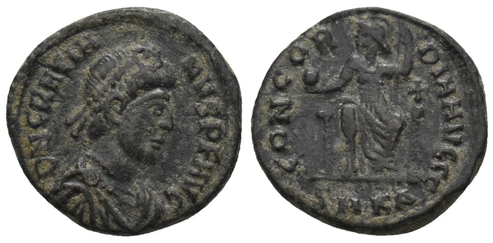RCV 20029 Gratian. A.D. 367-383. AE3 Nummus coins ancient to romans imperial and republican rcv 20029 gratian a d 367 383 ae3 nummus