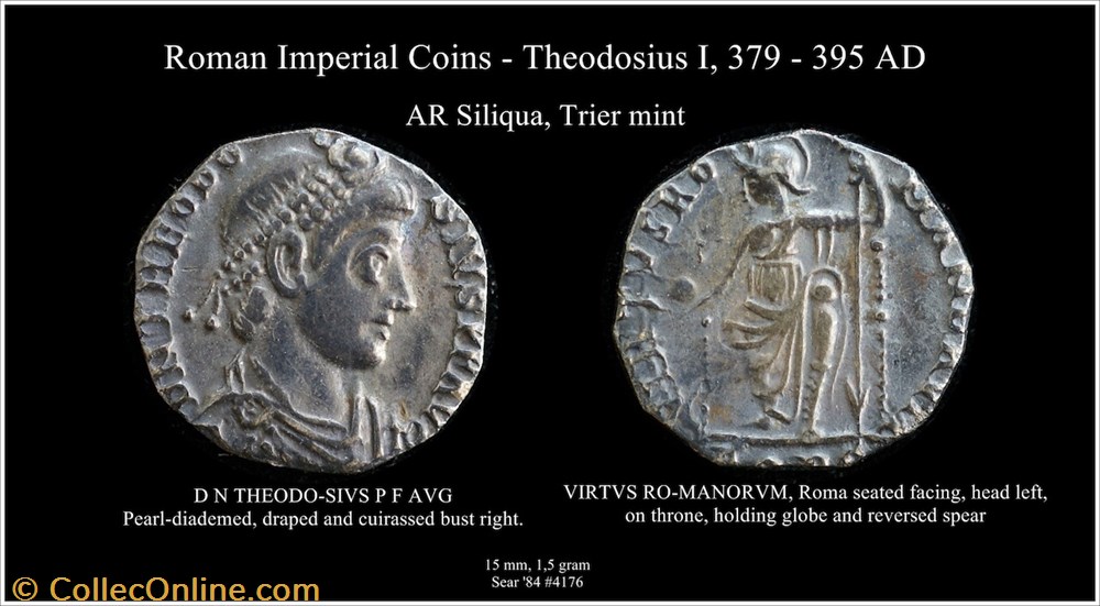 RCV 20458 - Theodosius I coins ancient to romans imperial and republican rcv 20458 theodosius i