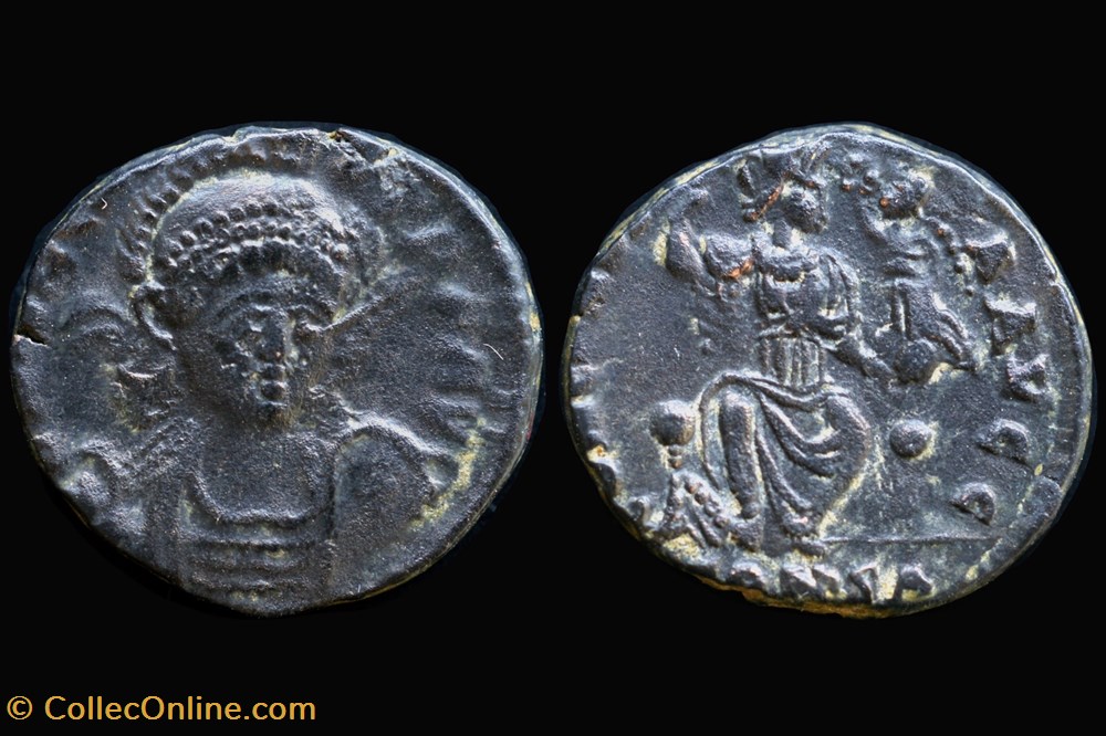 coins ancient to romans imperial and republican rcv 20804 arcadius ae4 nummus