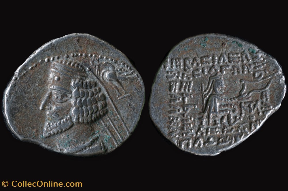 Parthia - Phraates IV, 38-2 BC, Sellwood 52.14 coin ancient to elymai parthian and sassanid parthia phraates iv 38 2 bc sellwood 52 14