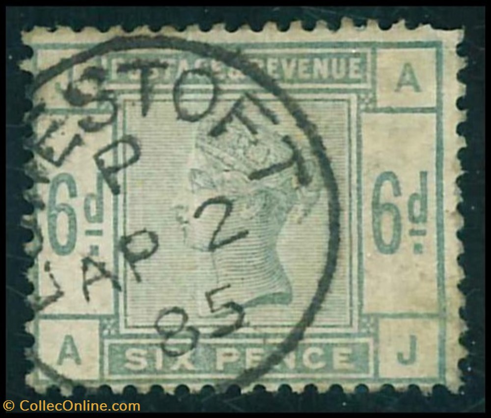 SG 194. 1883, 6 d. green stamps europe united kingdom sg 194 1883 6 d green