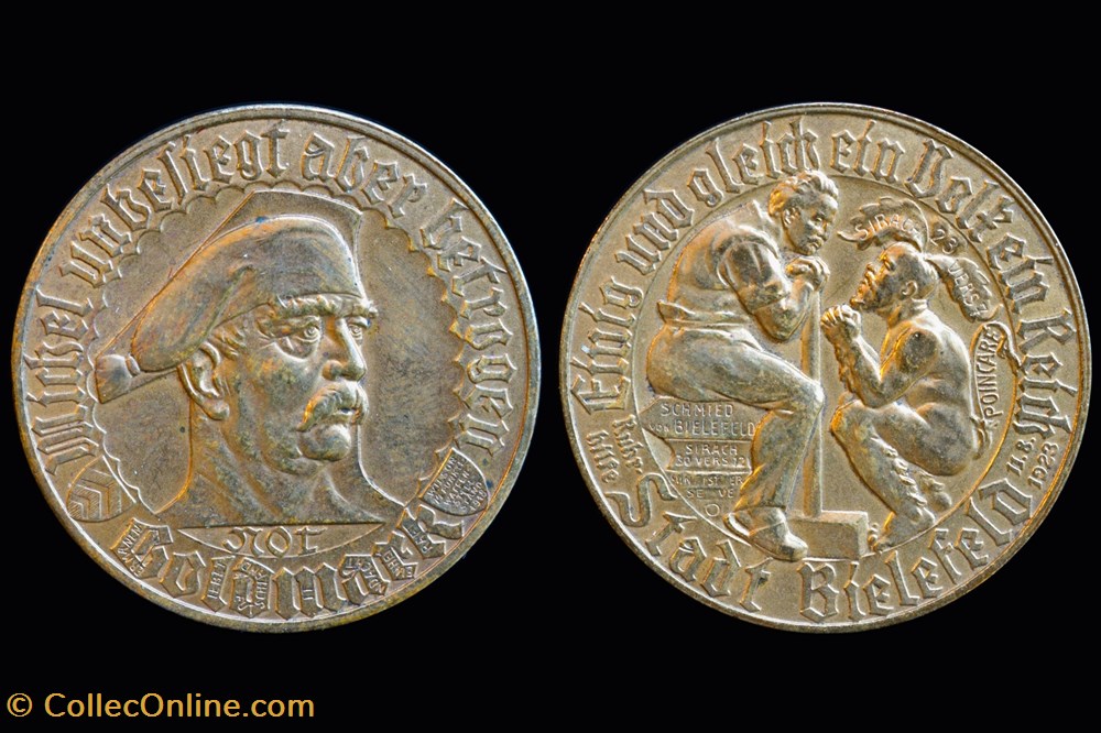 Germany - 1923 Bielefeld. Not Gold Mark coin token germany 1923 bielefeld not gold mark