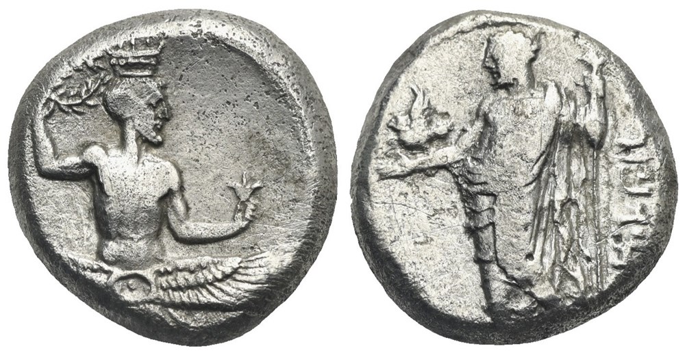 GCV 5554 Cilicia, Issos. Tiribazos, satrap of Lydia, 386-380 BC. coins ancient to greek gcv 5554 cilicia issos tiribazos satrap of lydia 386 380 bc