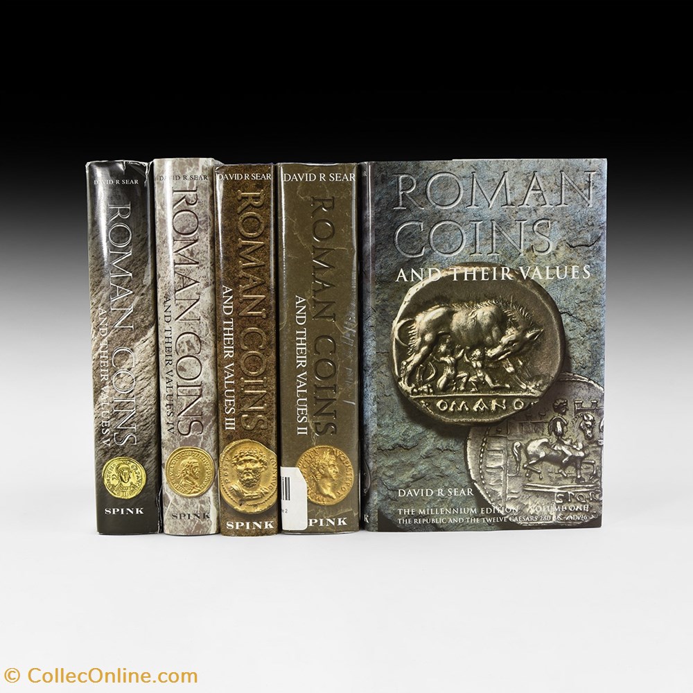 Sear, David - Roman Coins and their Values I-V books identifications sear david roman coins and their values i v