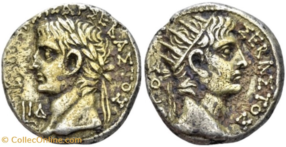 coins ancient to romans provincial egypt alexandria rpc i 5091 tiberius 14 37 bi tetradrachm 27 ad