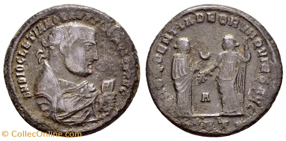 RCV 12951 Diocletian BI Follis, Antioch 310/11 AD coins ancient to romans imperial and republican rcv 12951 diocletian bi follis antioch 310 11 ad