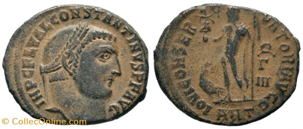 RCV 15961 Constantine I, BI Follis, Antioch 313/14 AD coins ancient to romans imperial and republican rcv 15961 constantine i bi follis antioch 313 14 ad