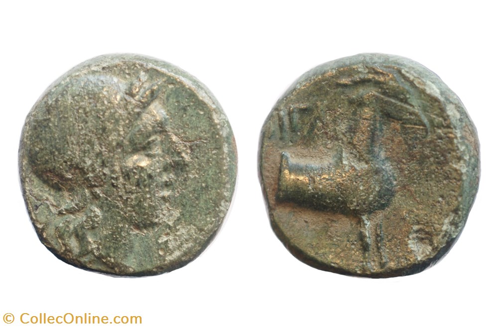 GCV 4166 Aigai, Aeolis. AE13, 300-200 BC coins ancient to greek gcv 4166 aigai aeolis ae13 300 200 bc