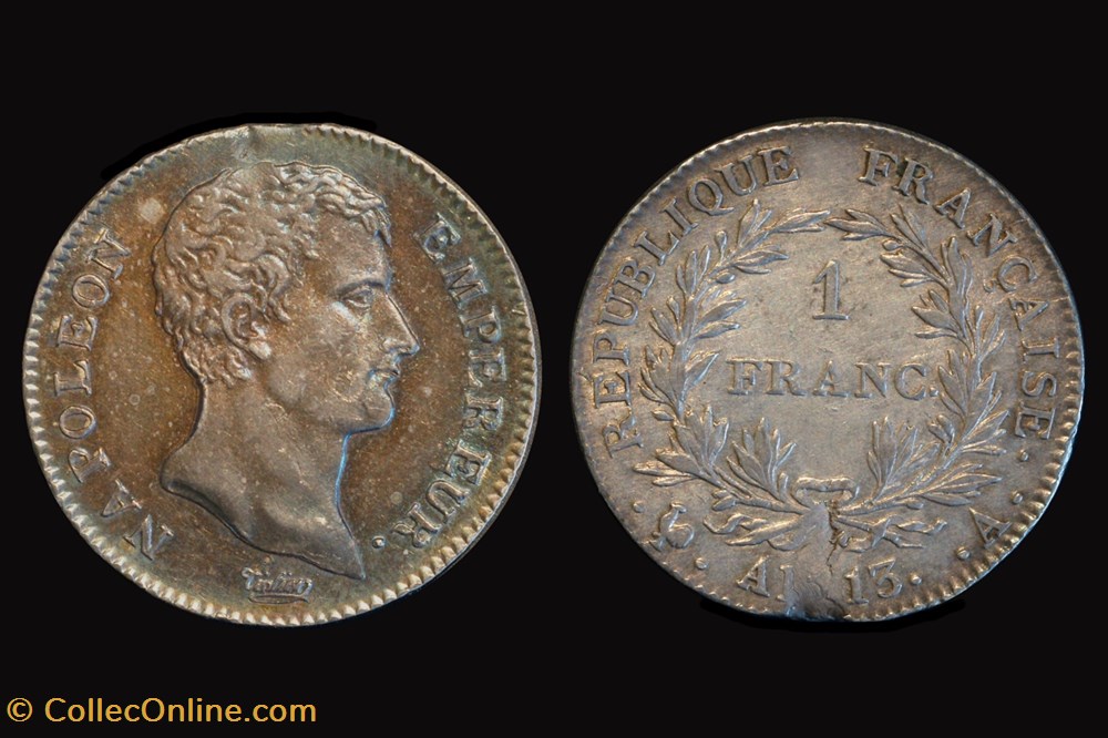 France, 1803 AD. Napoleon 1 Franc An 13 coins world france 1803 ad napoleon 1 franc an 13