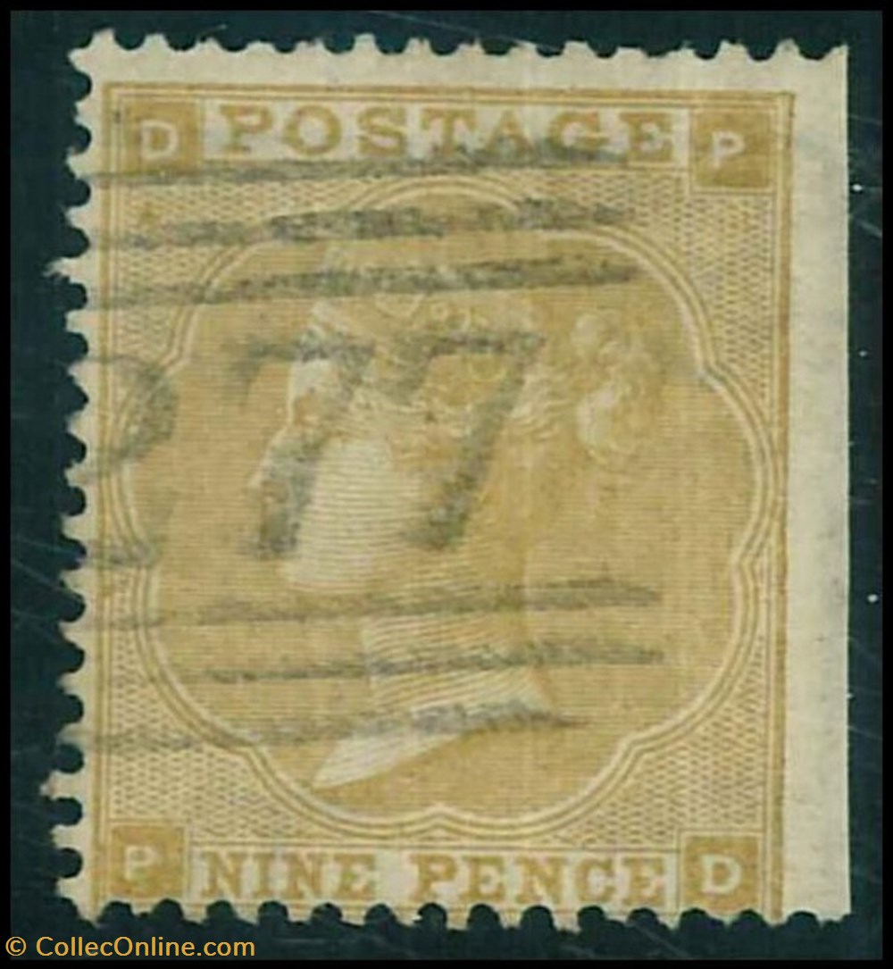 stamps europe united kingdom sg 086 1862 9d bistre