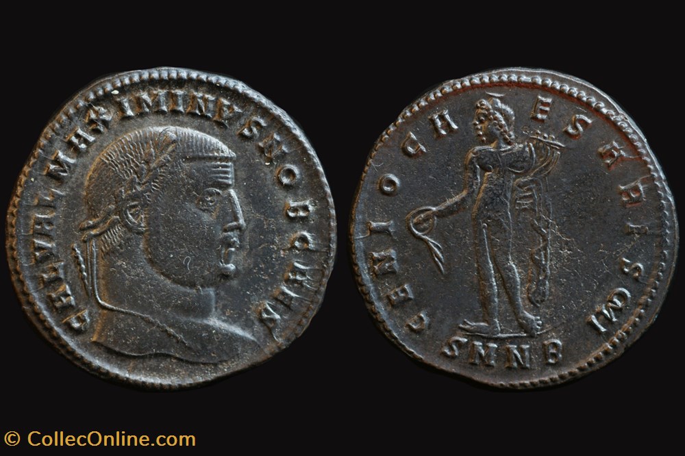 coins ancient to romans imperial and republican rcv 14722 maximinus ii ae follis nicomedia 307 08 ad