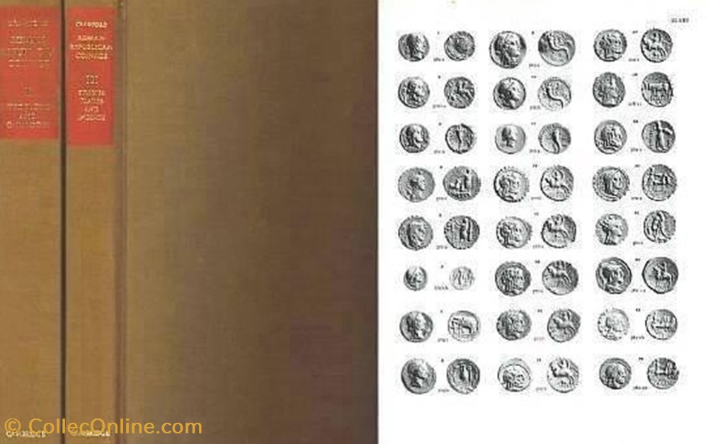 Crawford, Michael: Roman Republican Coinage vol I & II coins books identifications crawford michael roman republican coinage vol i ii