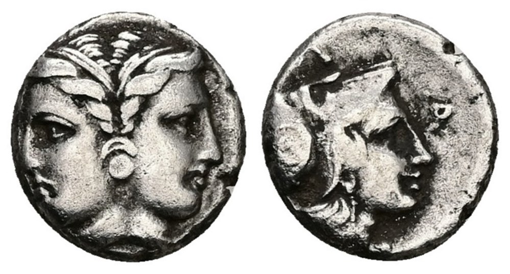 GCV 3890 Mysia, Lampsakos. AR Hemidrachm, 4th-3rd century BC. coins ancient to greek gcv 3890 mysia lampsakos ar hemidrachm 4th 3rd century bc
