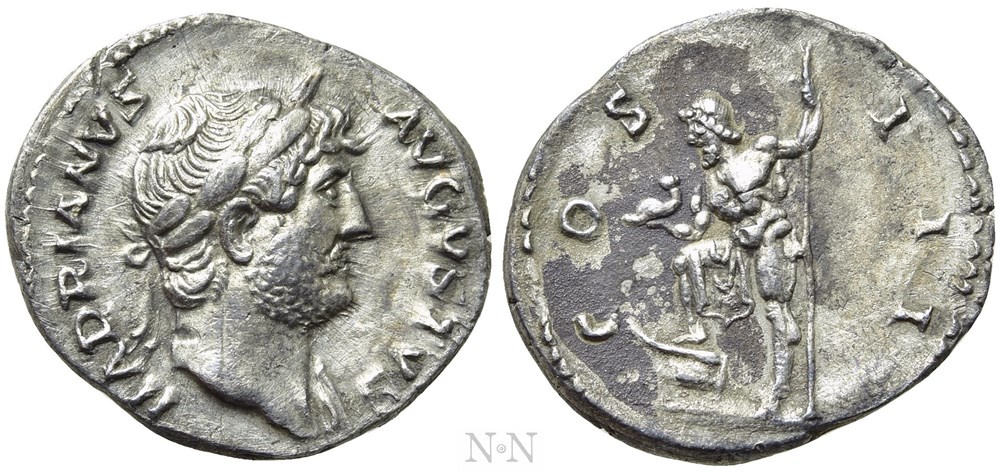 RIC 788 - Hadrian AR Denarius, Rome 122 AD coins ancient to romans imperial and republican ric 788 hadrian ar denarius rome 122 ad
